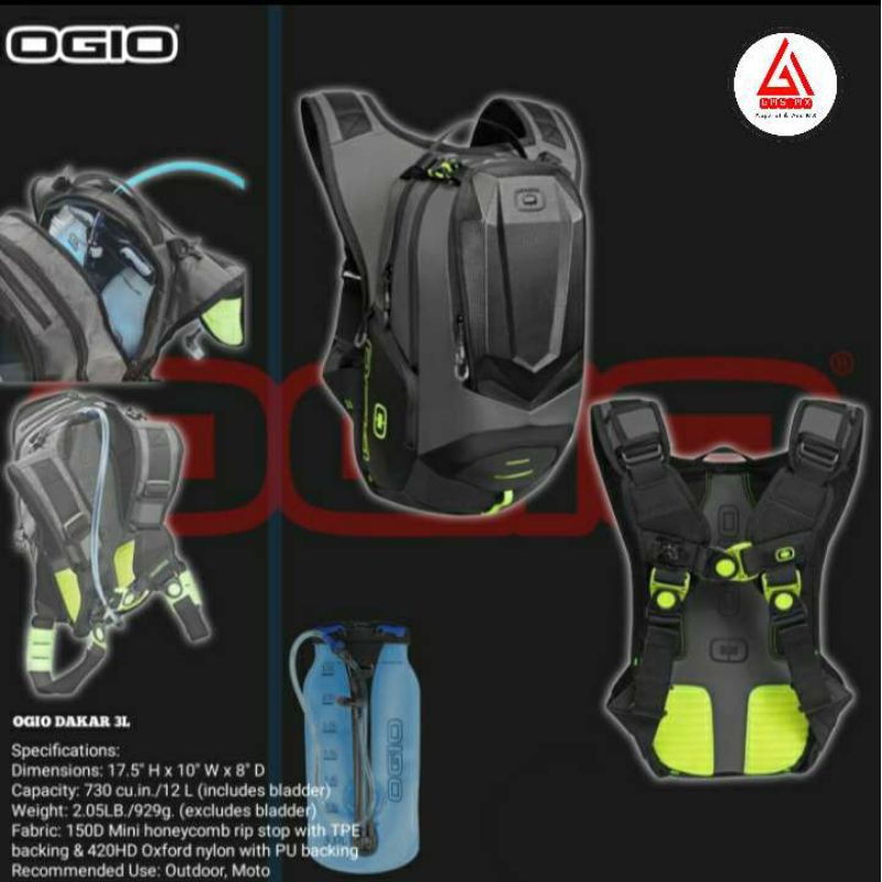 HYDROBAG OGIO DAKAR 3L, TAS OGIO DAKAR, TAS HYDRO DAKAR, TAS PUNGGUNG