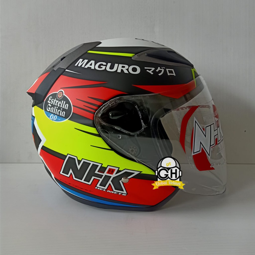 HELM NHK HALF FACE R6 GP EDITION SERGIO BLACK DOFF