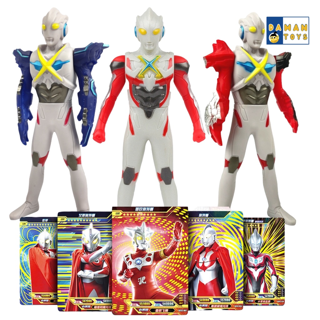 [GRATIS KARTU ULTRAMAN] Robot Ultraman Baru Ultraman X Gomora Demstar Armor Ultramen Action Figure