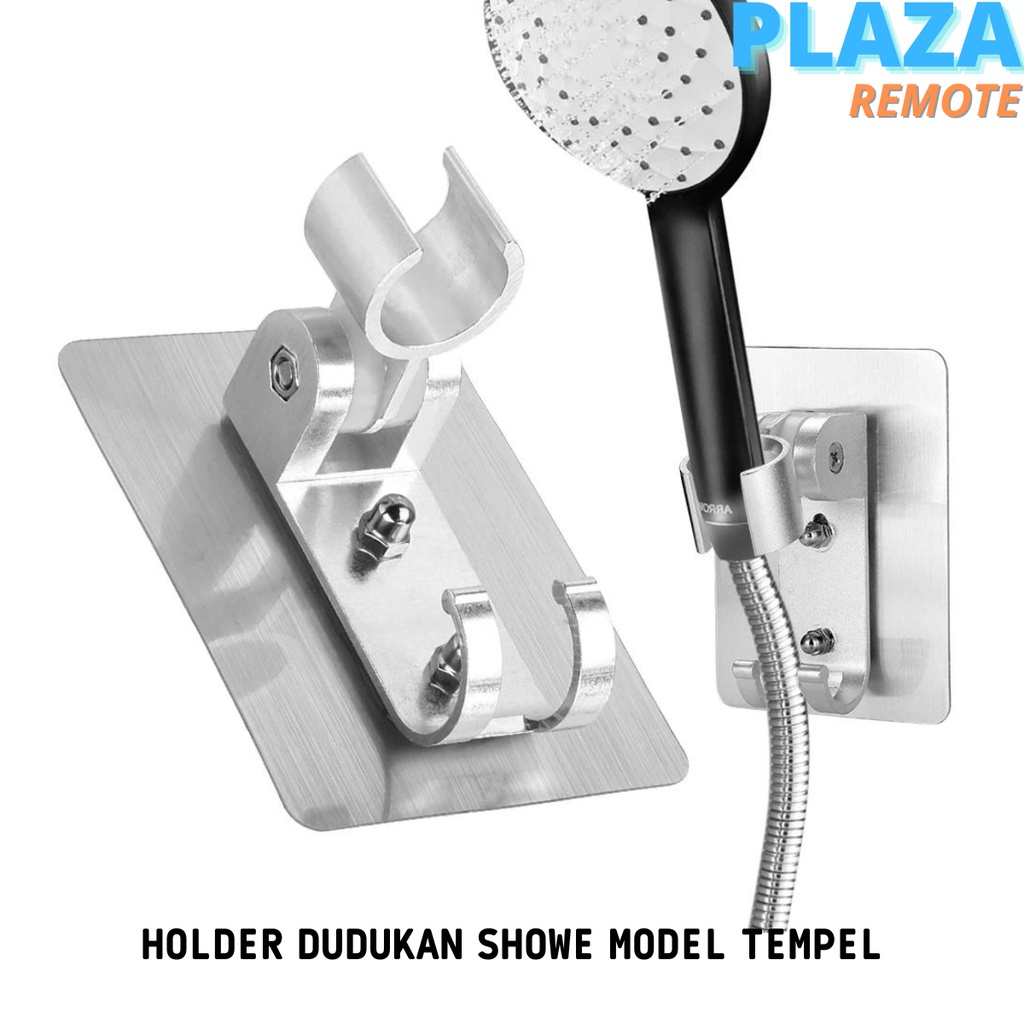 HOLDER BRAKET SHOWER MODEL TEMPEL STAINLESS ANTI KARAT