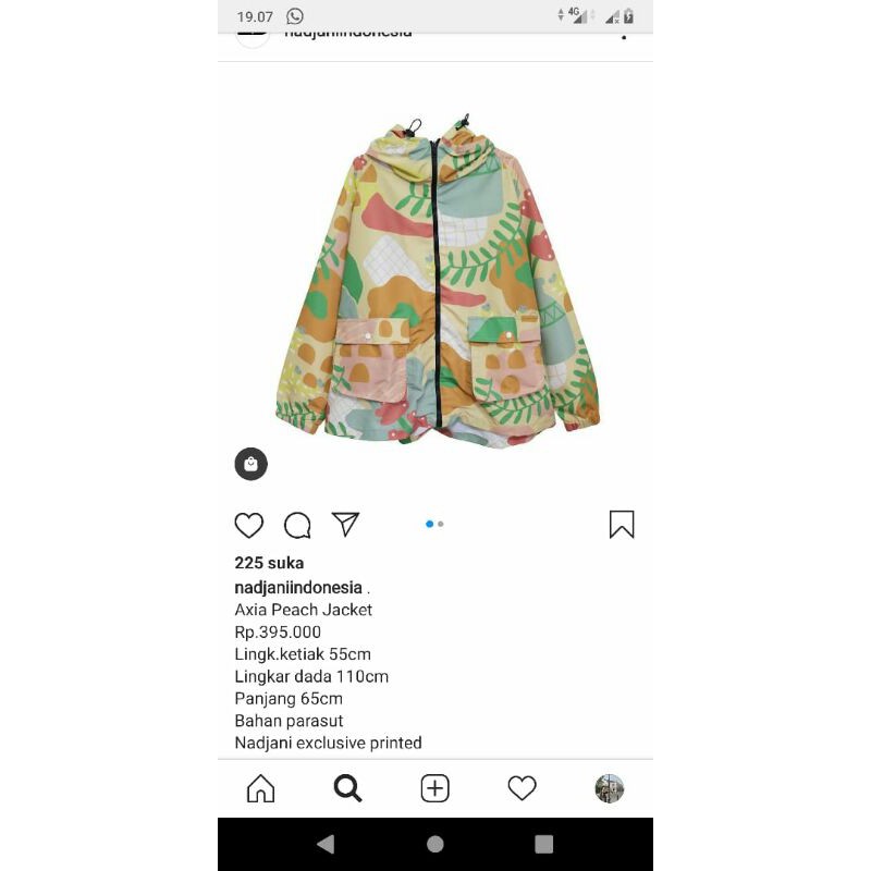 preloved jaket nadjani