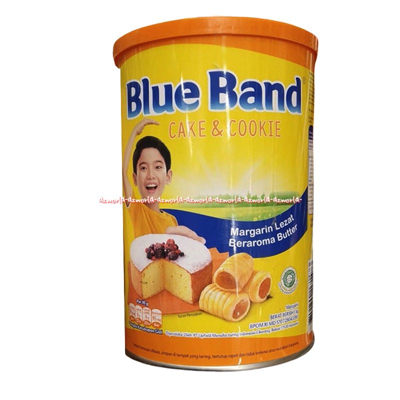 Blue Band Cake &amp; Cookie 1Kg Margarin Dan Butter Mentega Kaleng Terbuat Dari Minyak Berkualitas BlueBand