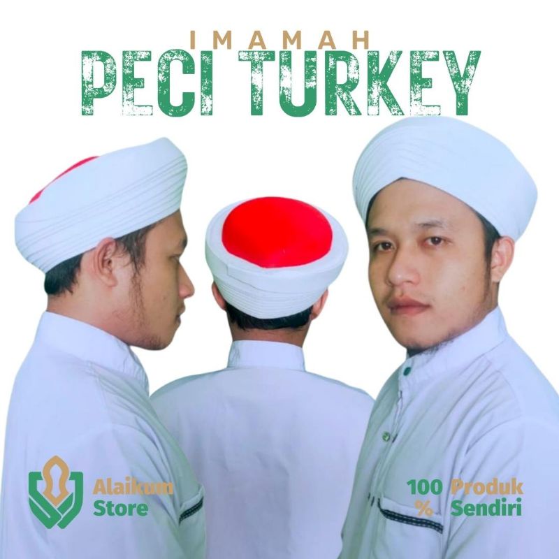 Imamah peci turki permanen langsung pakai