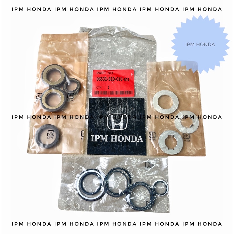 06531 S10 Seal Kit Rack Bawah Stir Stiur Power Steering Powersteering with Seal Pinion Steer Honda CRV GEN 1  RD1 2000 2001