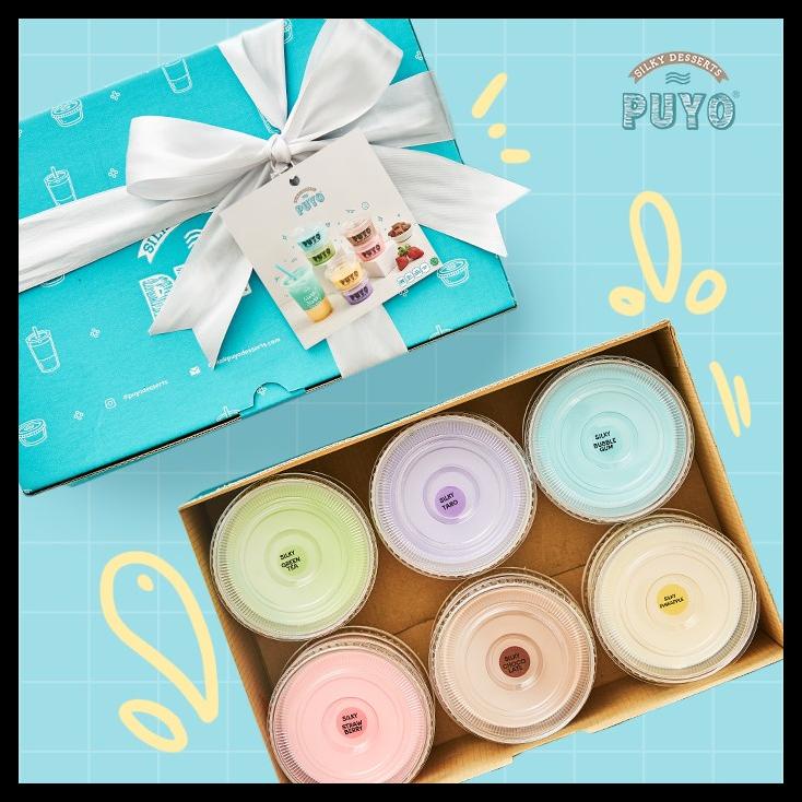 

Hampers / Kado / Gift - Puding Puyo Silky Desserts Isi 12 Pcs