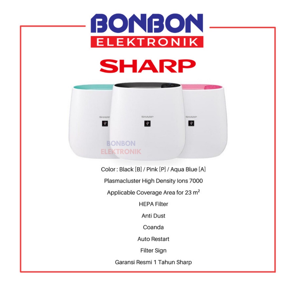 Sharp Air Purifier FP-J30Y-B/P/A FPJ30YA FPJ30YP FPJ30YB / BLUEMYST