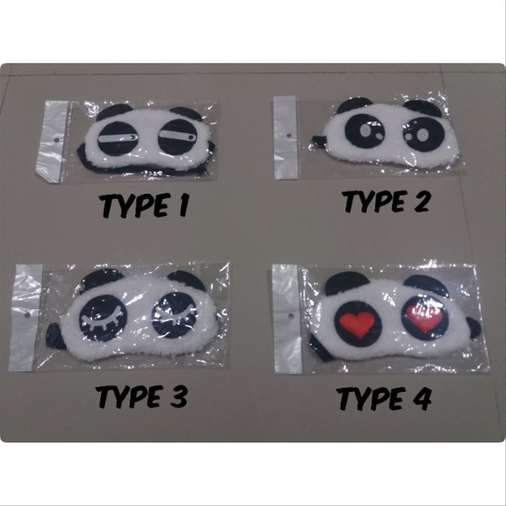 MASKER PENUTUP MATA SLEEPING EYE COVER KARAKTER LUCU Untuk Susah Tidur