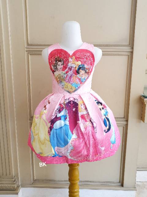 REVERSE SEQUIN PRINCESS ETNIC / DRESS SEQUIN USAP MOTIF PRINCESS JASMINE ALLADIN RAPUNZEL AURORA