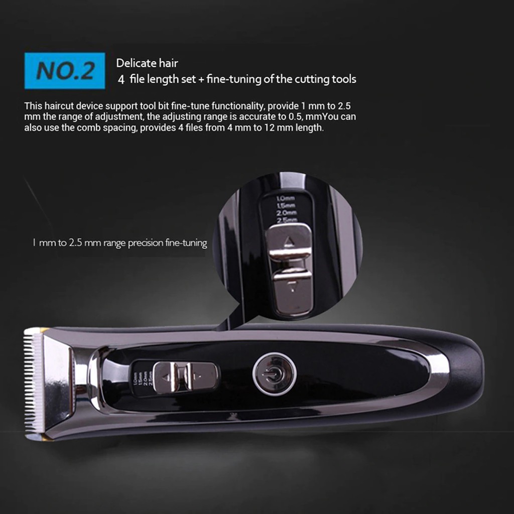 SURKER RFC-668B - Professional Electric Rechargeable Hair Clipper Set - Alat Cukur Profesional