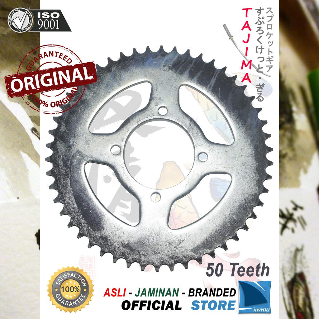 Gigi Tarik 39T ~ 53T YAMAHA Force One / F1ZR Gir Belakang - Rear Sprocket Gear TAJIMA