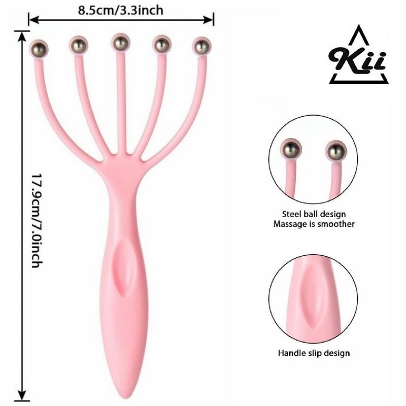 Alat Pijat Kepala 5 Jari - Alat Terapi Pemijat Kulit Kepala 5 Jari