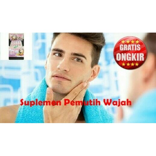 DISKON obat pemutih wajah pria - suplemen pemutih badan pria TERLARIS