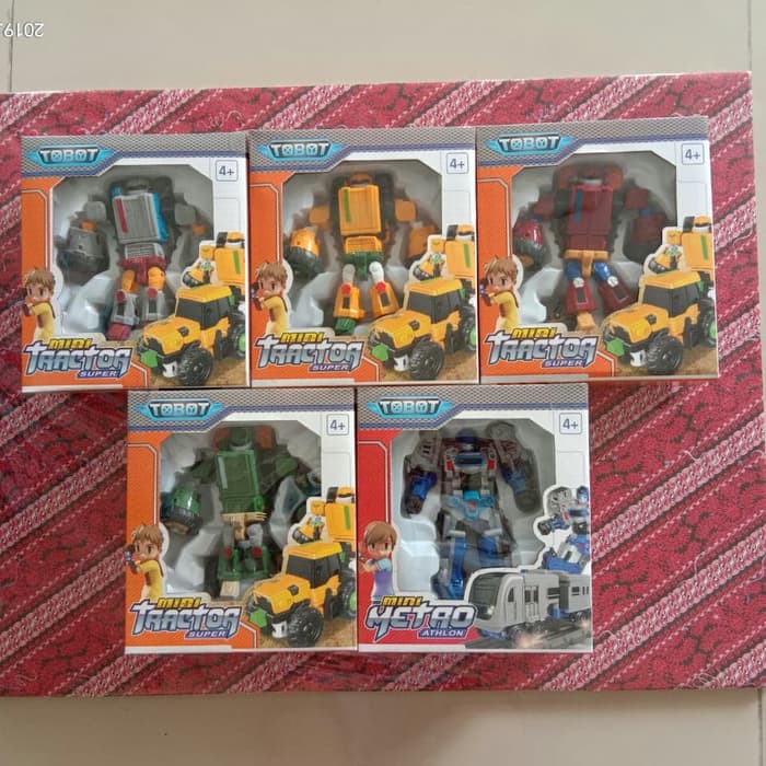 Mainan Robocar Tobot Mini (Tractor,Metro)