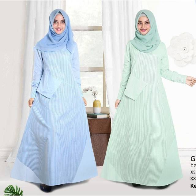 Kekesumut Gamis Dewasa Katun Keke GDK 181923 Busana Muslim keke