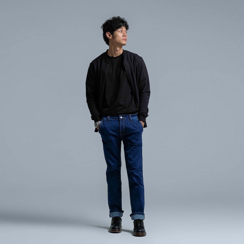 DISKON JB - Jacket Bary Black - Jaket Kasual Pria