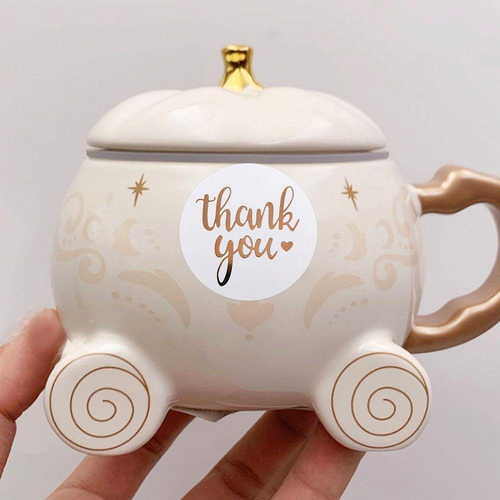 Populer Thank You Gift Packaging Wedding Decor Hologram Sealing Stiker