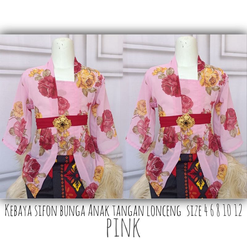 Kebaya Sifon Anak Tangan Lonceng