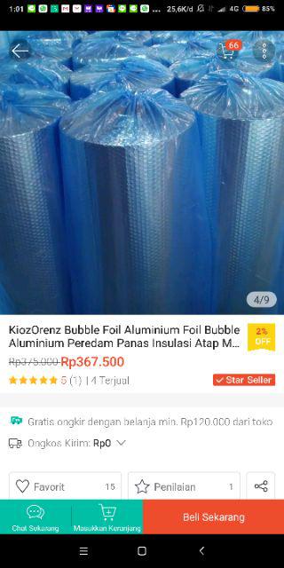 Bubble Foil Murah Aluminium Foil Bubble Aluminium Peredam Panas Insulasi Atap Metalizing Roll Besar