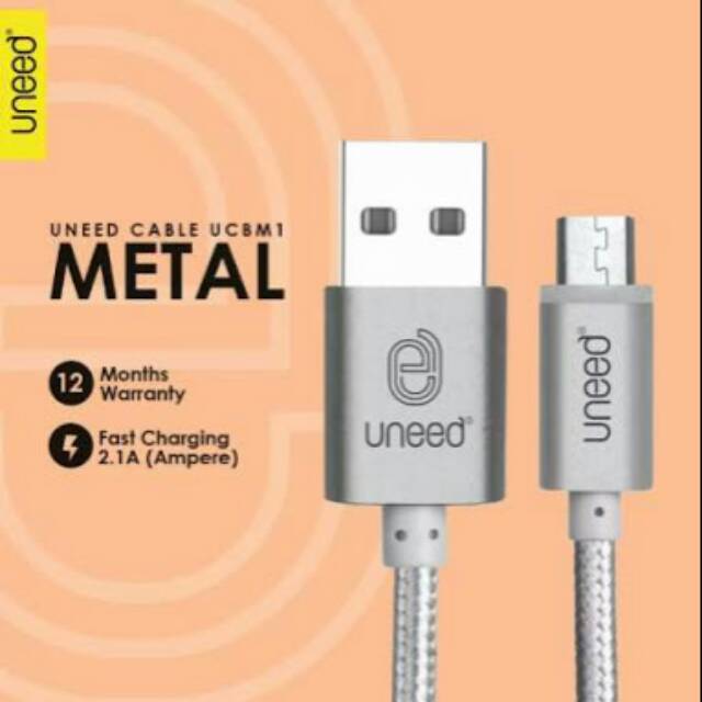 CABLE CHARGER UNEED MICRO METAL