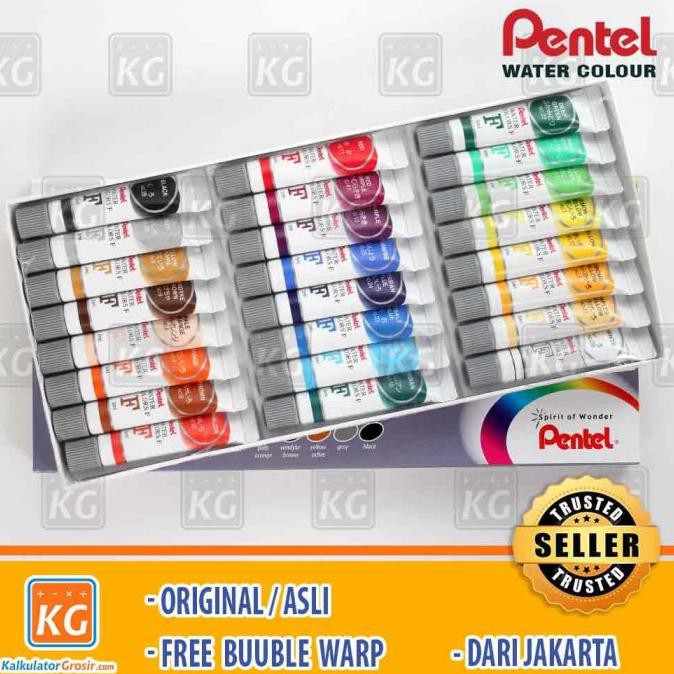 

Cat Air Pentel 24 warna Lukis - Water Colours Pentel WFRS 24 Colours