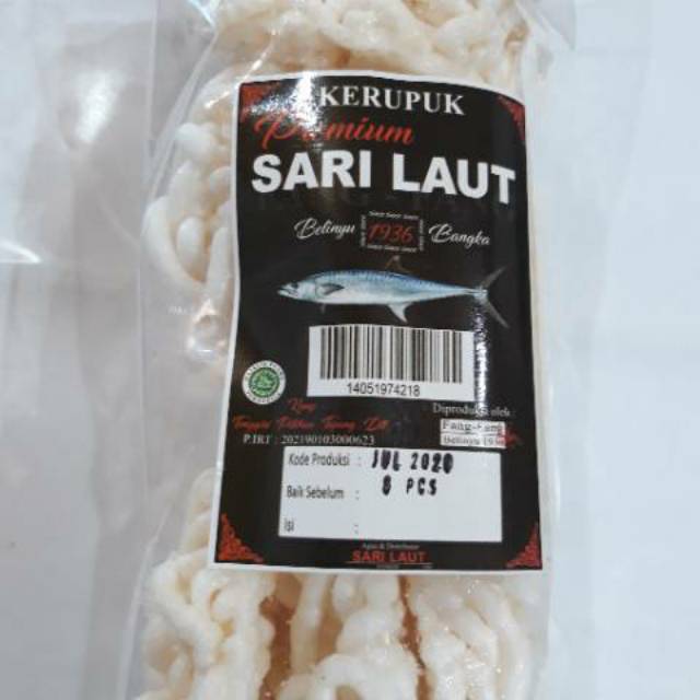 

Kerupuk tenggiri keriting premium sari laut