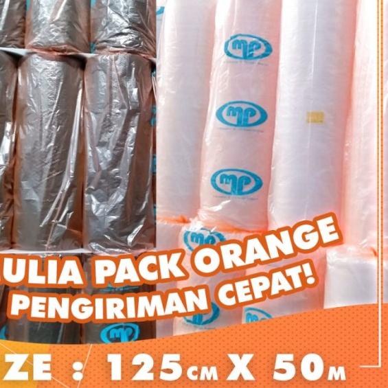 

♔ BUBBLE WRAP ROLL 50 METER HITAM PUTIH BUBLE WRAP PACKING MERK PKK - MP ORANGE PUTIH ✴