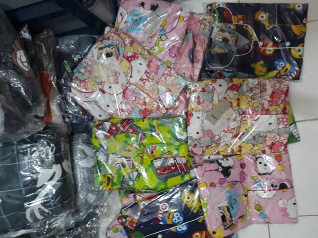 Piyama Anak Cowo Cewe Tanggung 9-12 Tahun Bahan Katun