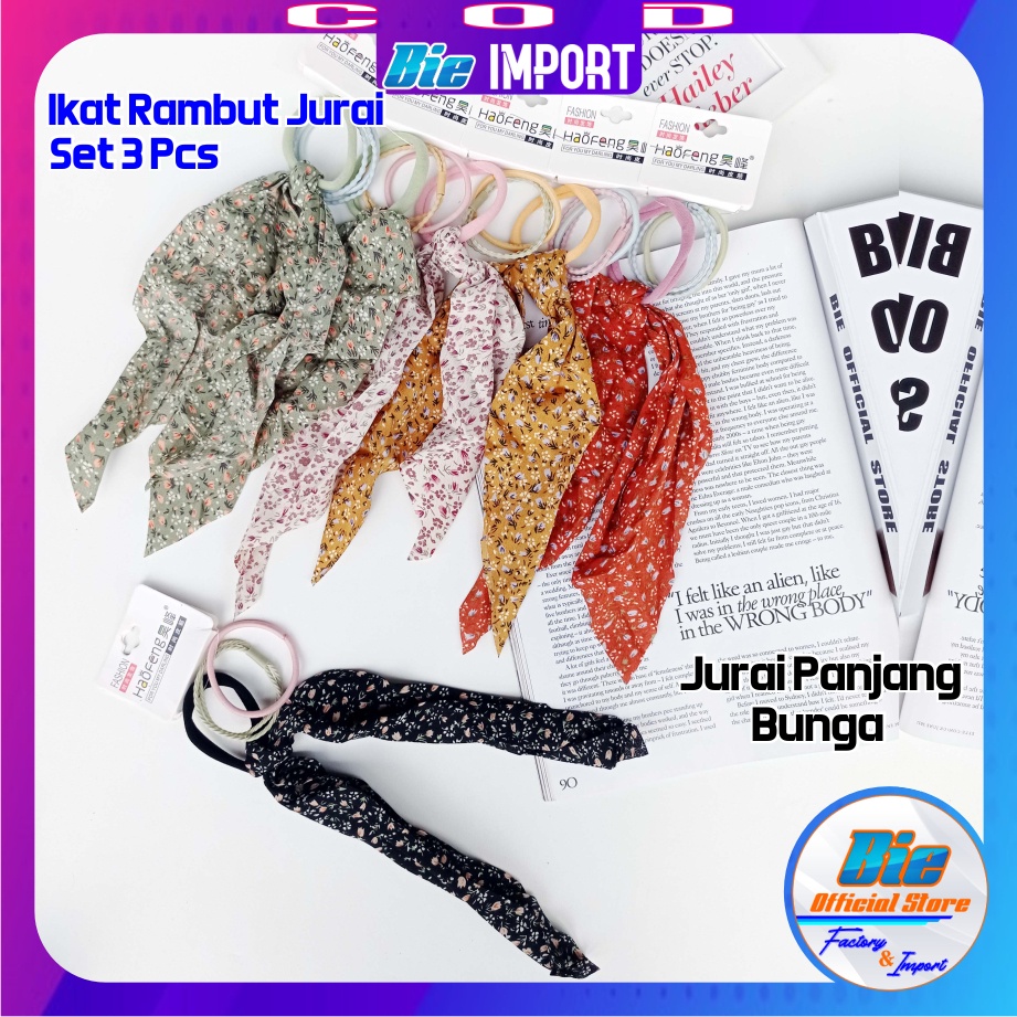 3 Set Ikat Rambut Jurai Korea Premium Impor Best Seller