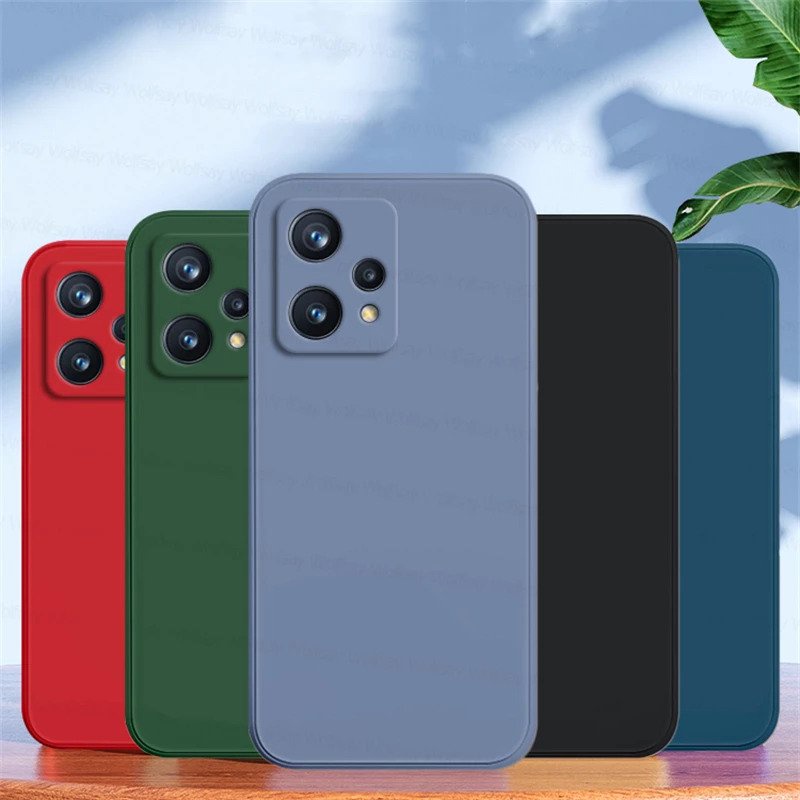 HOT Case For Realme 9 4G / Realme 9 Pro 5G / Realme 9 Pro Plus 5G SoftCase Liquid Silicone Macaroon Protection Camera Premium Casing Realme 9 4G