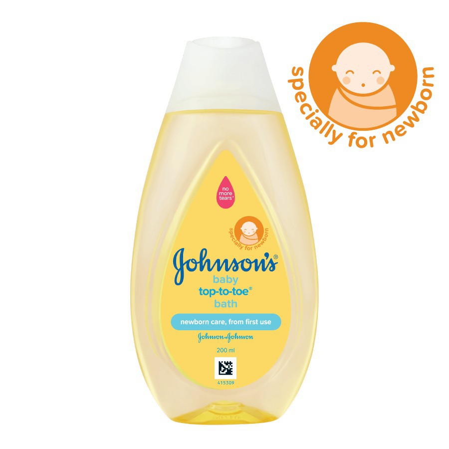 Johnson's Baby Bath Hair and Body 2in1 Top To Toe Wash / Sabun Sampo Bayi (Tersedia varian ukuran)