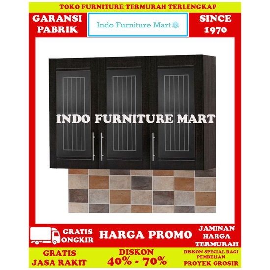 Kitchen Set Lemari Dapur Atas Rak Makan Minimalis Big Panel Ksa 5352