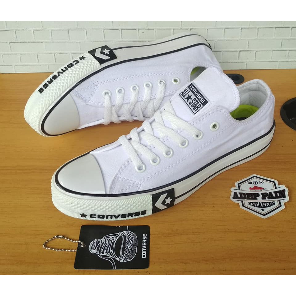 SEPATU ALL STAR CONVERSE WHITE MOTIF