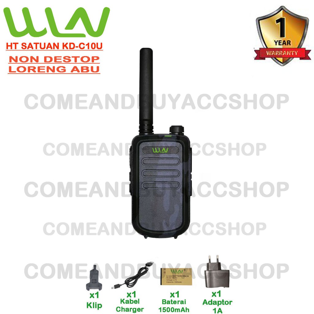 HT SATUAN WLN Two-Way Radio-KD-C10 -LORENG TanpaDekstop/chargerduduk