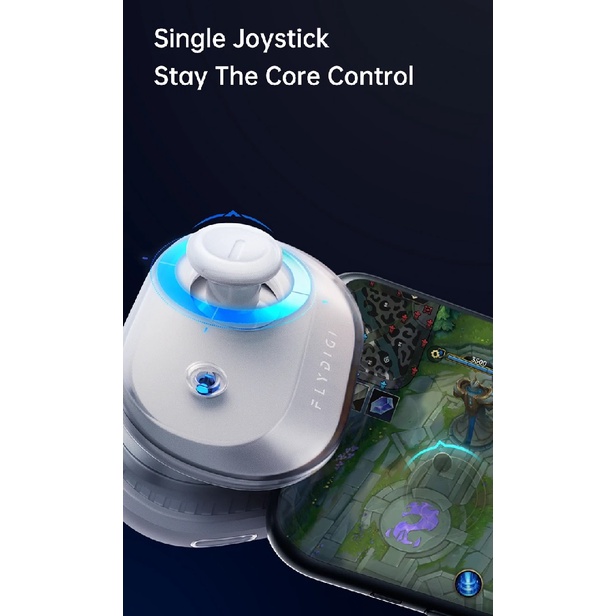 FLYDIGI Joyone - Mobile Game Controller - Single Joystick and Button - Alat Bantu Bermain MOBA/FPS Games di Smartphone