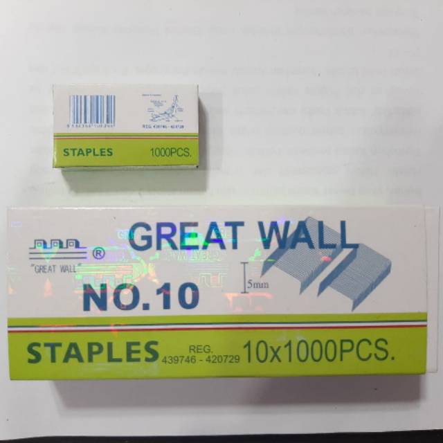 

Isi staples no 10, HARGA SATUAN