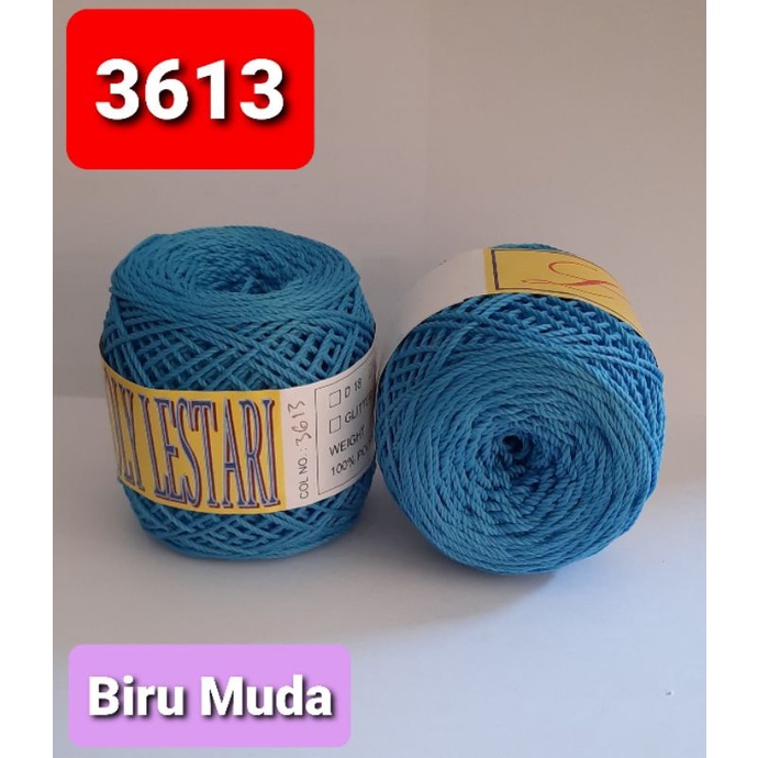 Jual Benang Rajut Kode 3613 ( Biru Muda ) | Shopee Indonesia