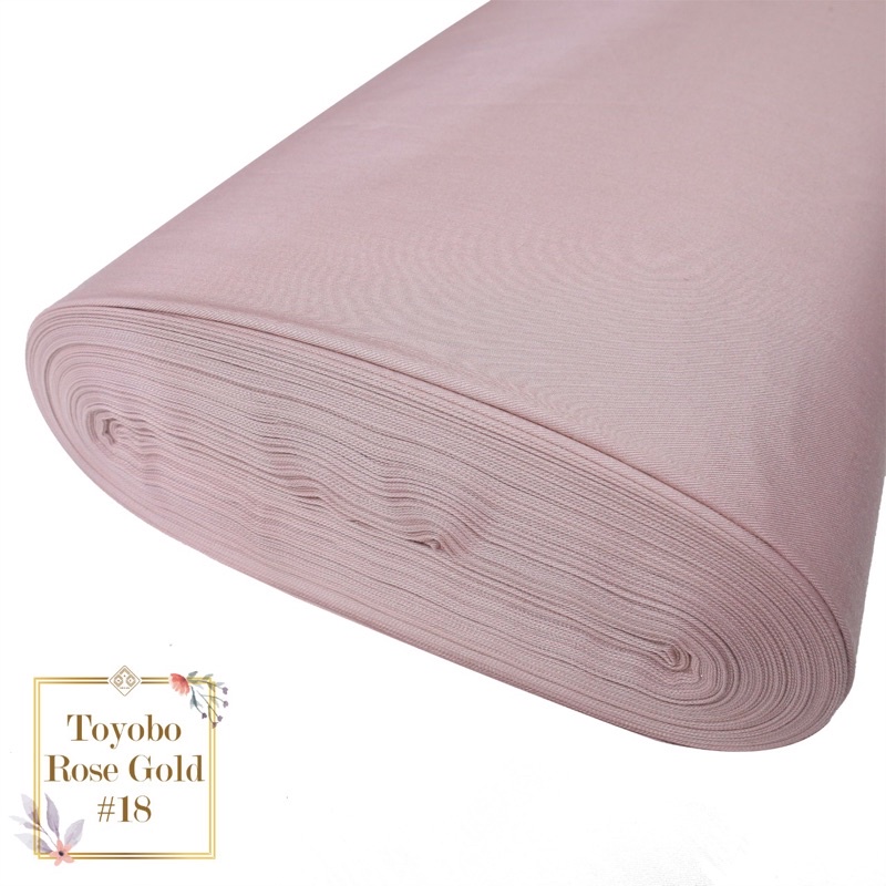 [PROMO!!] KAIN KATUN TOYOBO EXCLUSIVE ROYALMIX PREMIUM ORIGINAL PER-0.5M TERMURAH TOYOBO FODU FD ORI-Rosegold