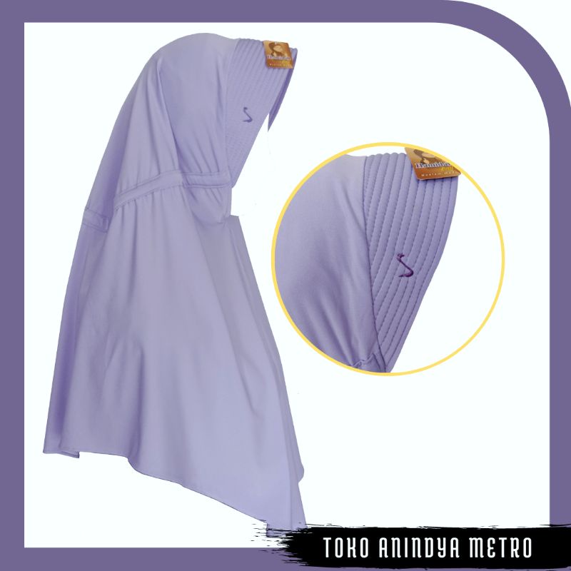 Hijab Bergo Serut Jersey Hamidah/ Jilbab Serut Jersey Hamidah/ Hamidah Serut