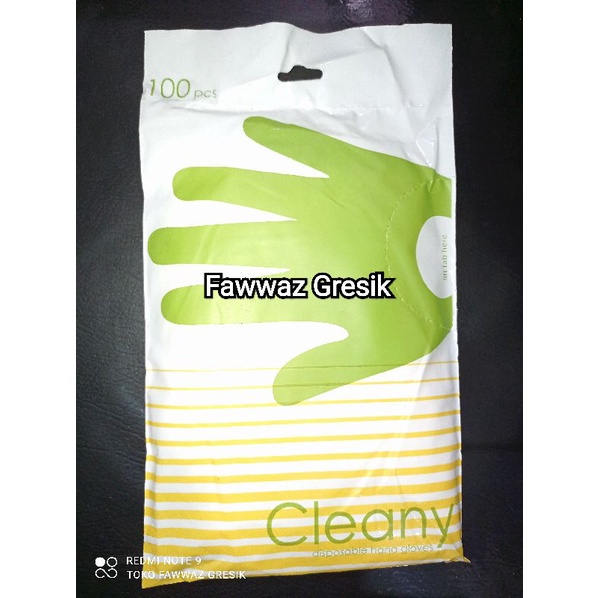 Sarung Tangan Plastik CLEANY Hand Glove - Sarung Tangan Plastik Artisan