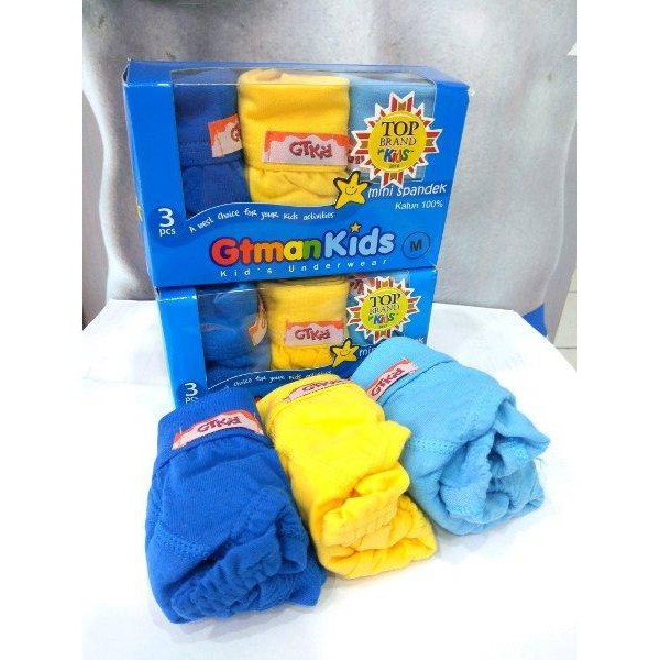 CELANA DALAM ANAK LAKI LAKI GT MAN KIDS BIRU  708 KIDS | CD GT MAN KIDS ORIGINAL ISI 3 PCS