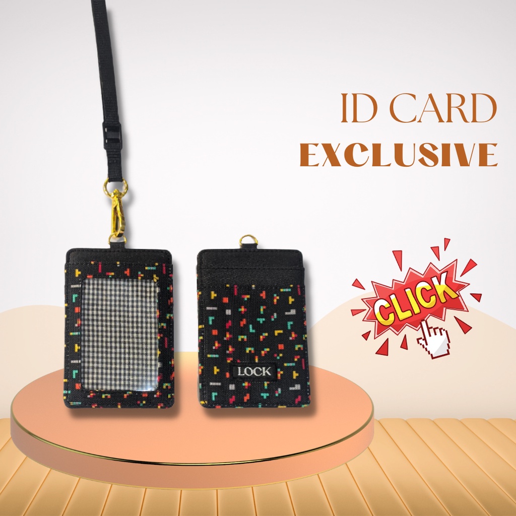 

Gantungan ID Card Kantor Kasual Anti Air Kalung Name Tag Holder Lanyard Pria Wanita LS2
