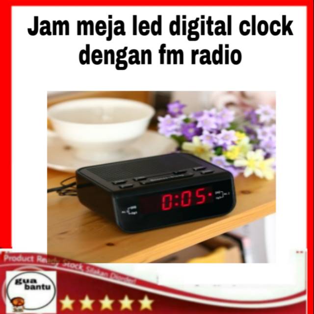 Jam meja jam weker radio fm