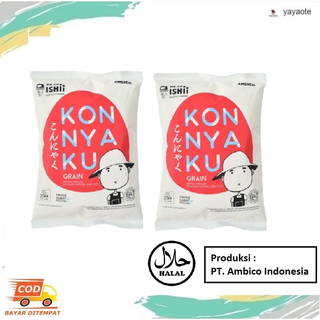 

BERAS SHIRATAKI RICE SHIRATAKI Konyaku Kering 500Gr - 250 GR DAPAT 2PCS