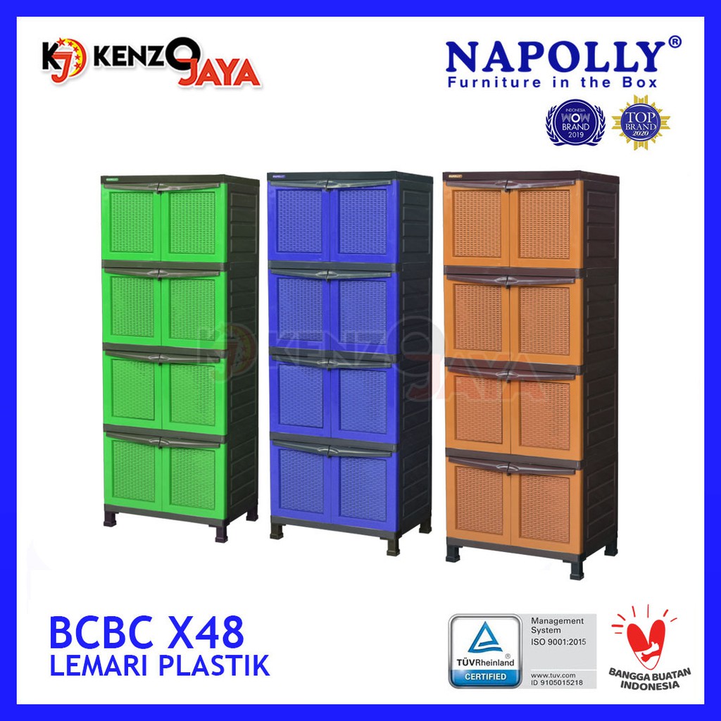 Lemari Plastik 4 Susun NAPOLLY BCBC X48