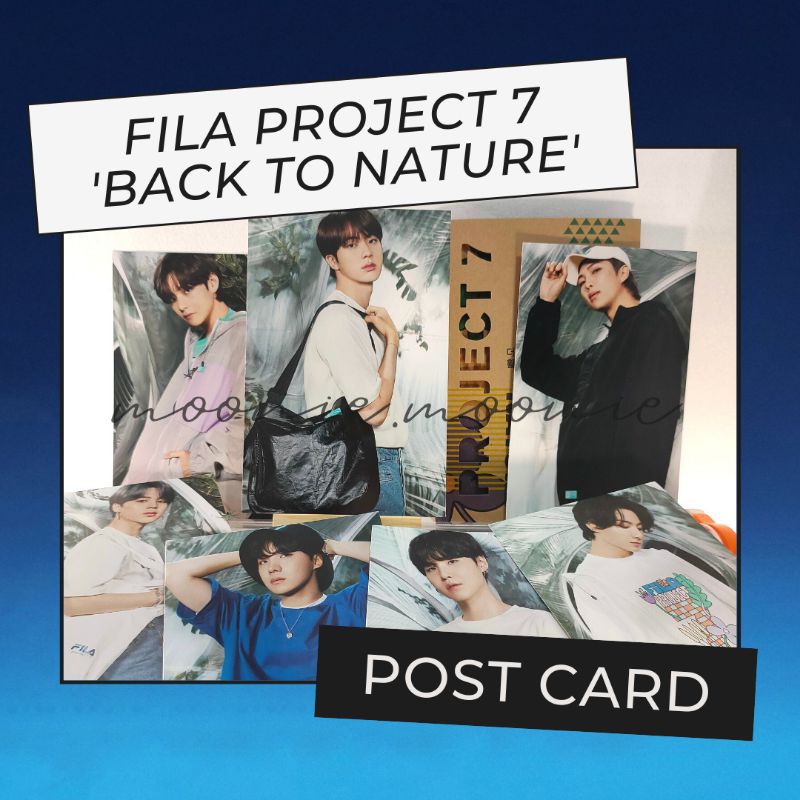 POST CARD BTS - FILA BACK TO NATURE