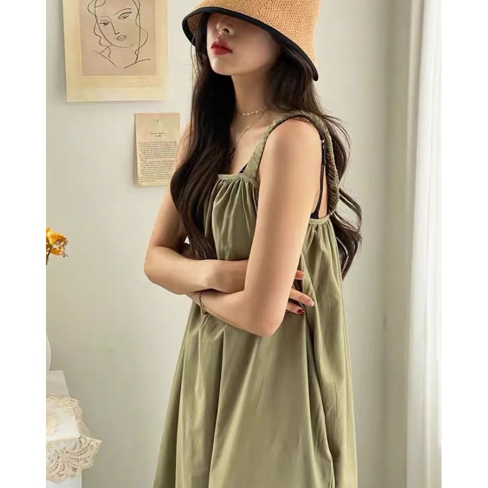 REALPICT | Tama Overall Dress | Wollycrepe Jumpsuit Wanita Trendy Murah | OVERALL DRESS BAJU MONYET 