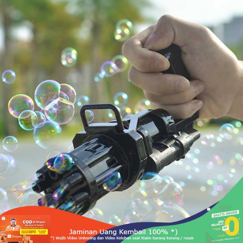 (BISA COD) RVOSTR RoundCub Mainan Gelembung Sabun Bubble Gatling Gun 8 Holes - RC101