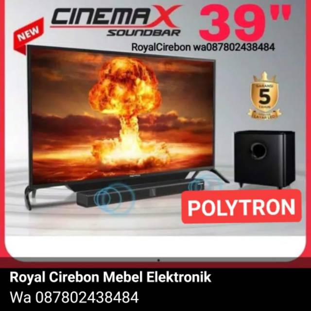 LedTv SoundBar 39inch Polytron 39b1500 khusus cirebon