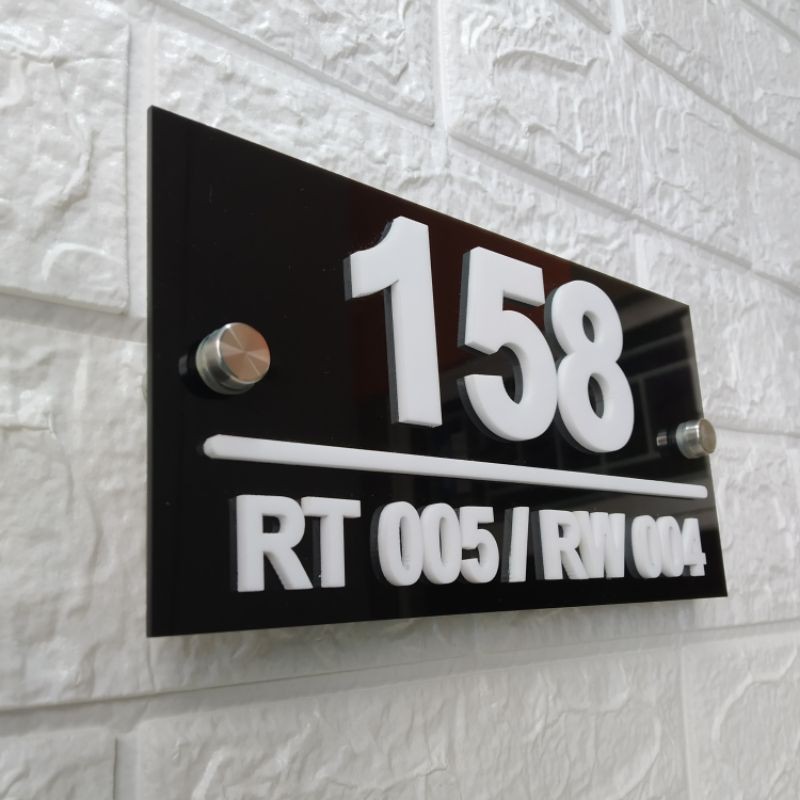 PAPAN NOMOR RUMAH AKRILIK | NOMER RUMAH AKRILIK | NO RUMAH AKRILIK | ALAMAT RUMAH