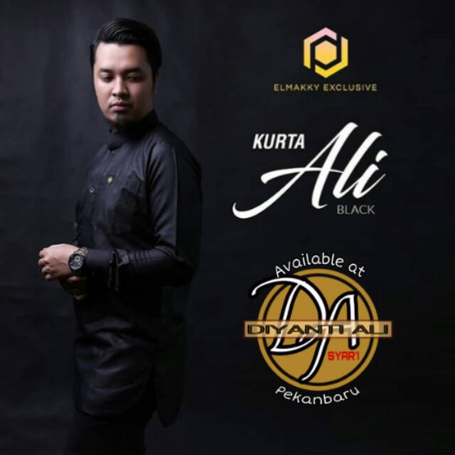 KURTA ALI "BLACK" I Gamis Kurta By Elmakky Exclusive
